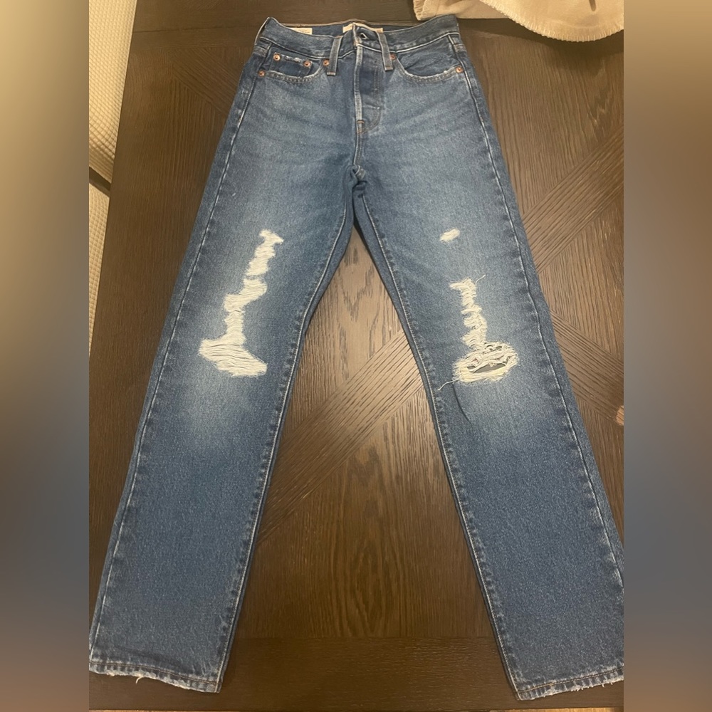 Levi's WEDGIE STRAIGHT 100% COTTON HIGH RISE